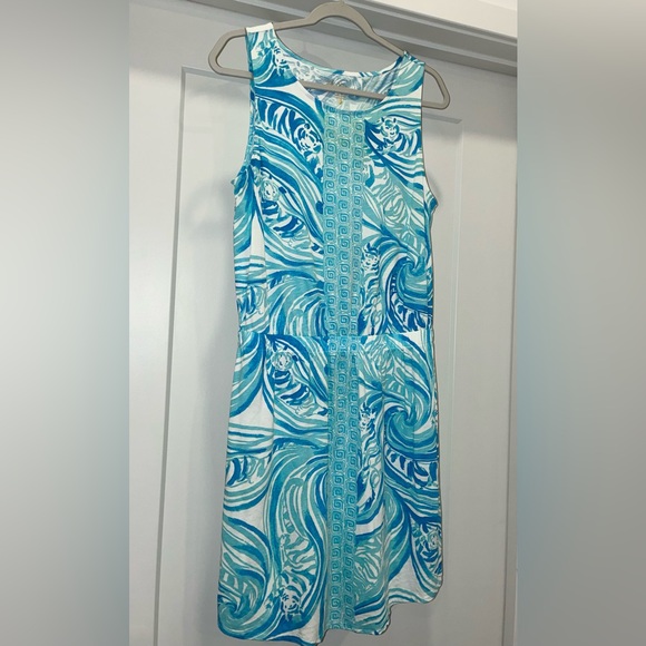 Lilly Pulitzer Dresses & Skirts - Lilly Pulitzer Turquoise and White Dress